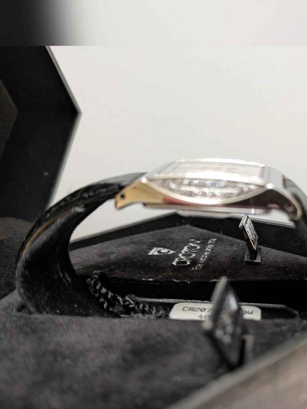 NEW Croton Women's Rectangular Quartz Watch - Diamond Accents & Box